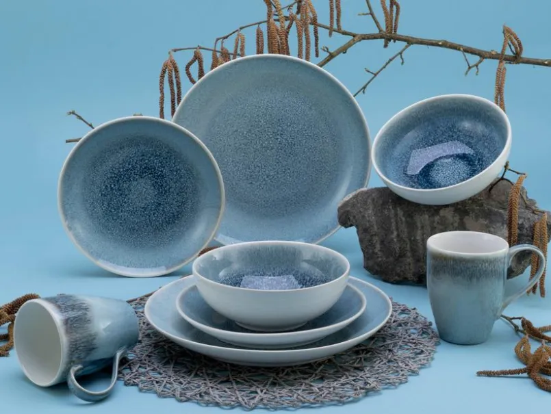 Schalen & Schüsseln|Schalen & Schüsseln|CreaTable Müslischale Caldera Ø 16 cm Eisblau