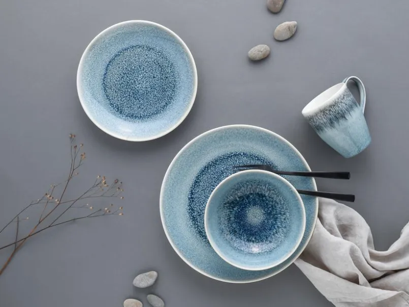 Schalen & Schüsseln|Schalen & Schüsseln|CreaTable Müslischale Caldera Ø 16 cm Eisblau
