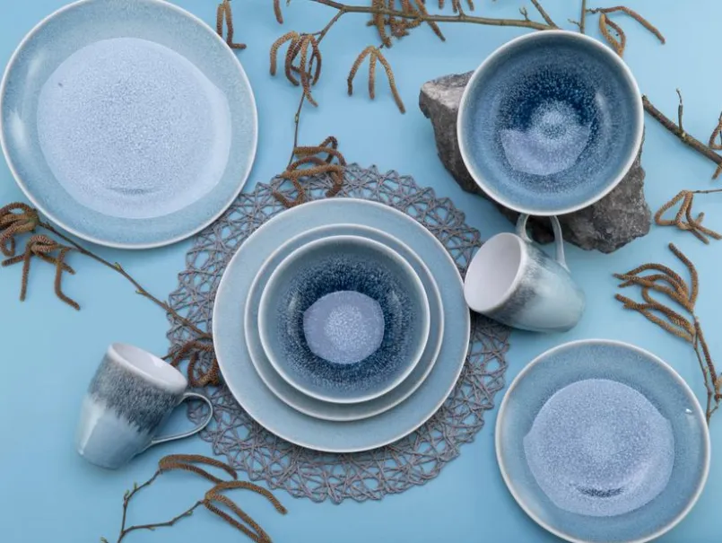 Schalen & Schüsseln|Schalen & Schüsseln|CreaTable Müslischale Caldera Ø 16 cm Eisblau