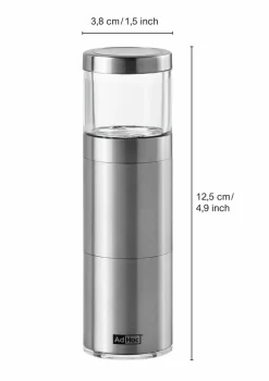 Küchenutensilien|AdHoc Muskatmühle Muskatino 12,5 cm Silber