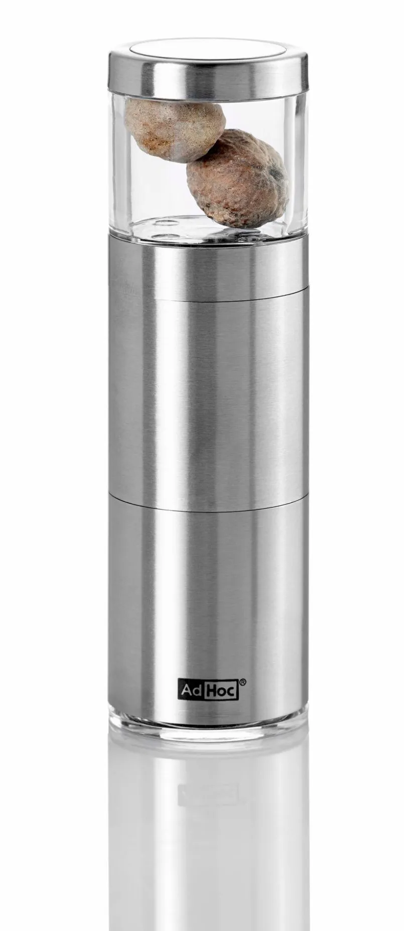 Küchenutensilien|AdHoc Muskatmühle Muskatino 12,5 cm Silber