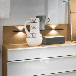 Nachttische & Kommoden|Wiemann Nachttisch-Paneel Loft 2er Set Eiche