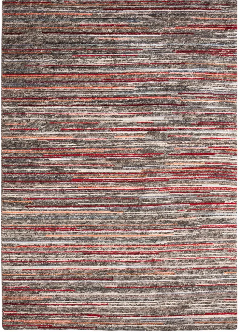 Natur(Look) Teppiche-Nepal Teppich San Remo 140 x 200 cm Rot