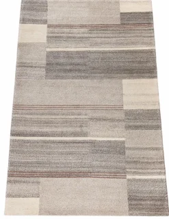 Natur(Look) Teppiche-Nepal Teppich Natural Living Star 70x140cm Grau / Beige
