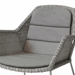 Cane-line Gartenstuhl-Auflagen-Niedriglehner-Auflage Breeze 46 x 87 cm Taupe
