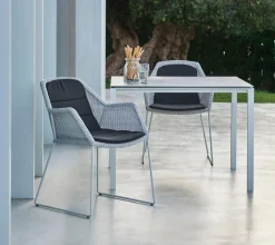 Cane-line Gartenstuhl-Auflagen-Niedriglehner-Auflage Breeze 46 x 87 cm Schwarz