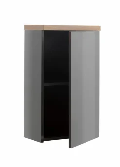 Composad Badschränke-Oberschrank Mundi Grau / Eiche
