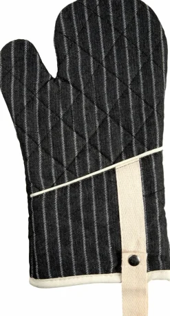 Ofenhandschuhe-Ofenhandschuh 18 x 30 cm Schwarz