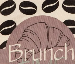 Ofenhandschuhe| Ofenhandschuh Brunch Time 18 x 30 cm Braun