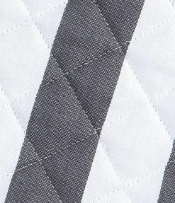 Ofenhandschuhe| Ofenhandschuh Blockstreifen Anthrazit