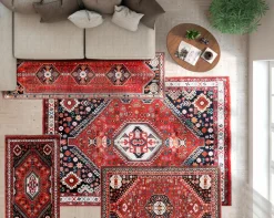 Orient-Teppiche-Orientteppich Ghazni Gashgai 170 x 240 cm Rot
