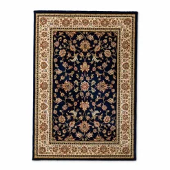 Orient-Teppiche-Orientteppich Kaschan 200 x 290 cm Blau