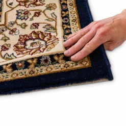 Orient-Teppiche-Orientteppich Kaschan 200 x 290 cm Blau