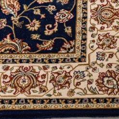 Orient-Teppiche-Orientteppich Kaschan 200 x 290 cm Blau