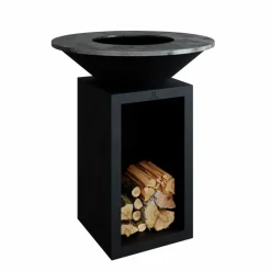 Feuerschalen|Holzkohlegrills|OFYR Outdoor-Kochstelle Classic Storage Black 85 Schwarz