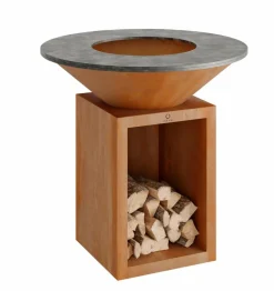 OFYR Feuerschalen|Holzkohlegrills-Outdoor-Kochstelle Classic Storage Corten 100 Rostfarbig