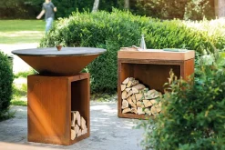 OFYR Feuerschalen|Holzkohlegrills-Outdoor-Kochstelle Classic Storage Corten 100 Rostfarbig