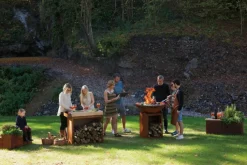OFYR Feuerschalen|Holzkohlegrills-Outdoor-Kochstelle Classic Storage Corten 85 Rostfarbig