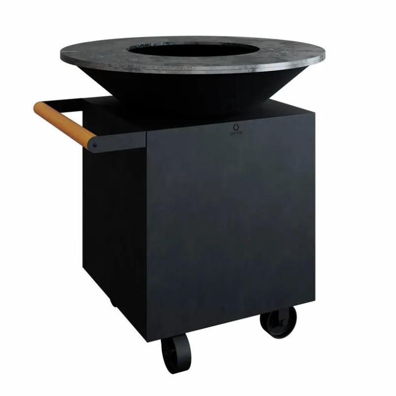 Feuerschalen|Holzkohlegrills|OFYR Outdoor-Kochstelle Classic Black 100 Pro Schwarz