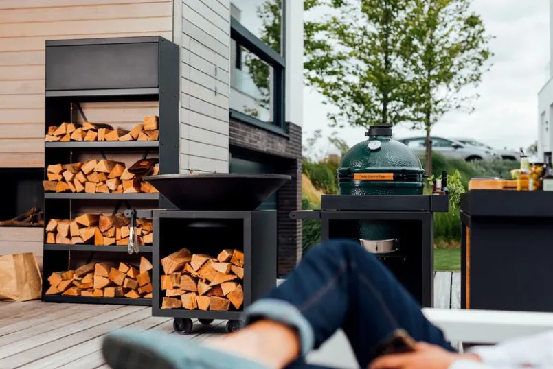 Feuerschalen|Holzkohlegrills|OFYR Outdoor-Kochstelle Classic Black 100 Pro Schwarz