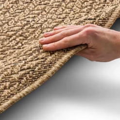 Outdoorteppiche|Outdoorteppiche-Outdoorteppich Kreta Forms Ø 200 cm Natur