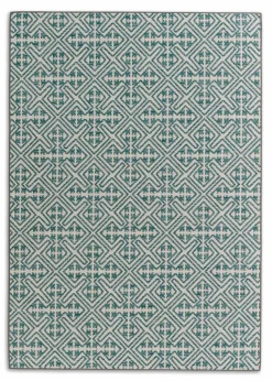 Outdoorteppiche|Outdoorteppiche|SCHÖNER WOHNEN-Kollektion Outdoorteppich Parkland 90 x 160 cm Türkis