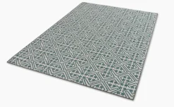 Outdoorteppiche|Outdoorteppiche|SCHÖNER WOHNEN-Kollektion Outdoorteppich Parkland 90 x 160 cm Türkis