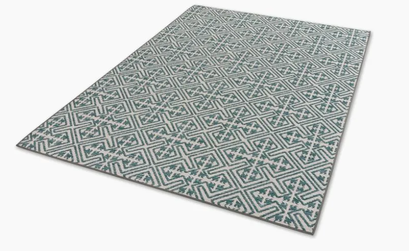 Outdoorteppiche|Outdoorteppiche|SCHÖNER WOHNEN-Kollektion Outdoorteppich Parkland 90 x 160 cm Türkis