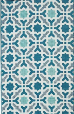 FabHab Recycling-Teppiche|Outdoorteppiche-Outdoorteppich World Collection 90 x 150 cm Blau