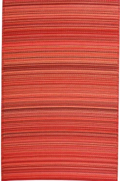 Recycling-Teppiche|Outdoorteppiche|FabHab Outdoorteppich World Collection 90 x 150 cm Rot