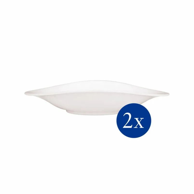 Villeroy & Boch Geschirr-Pastateller Vapiano 2tlg. Weiß