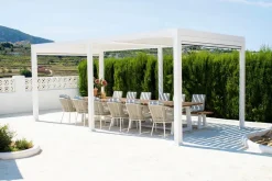 suns Pavillons-Pavillon Rota 600 x 360 cm Weiß