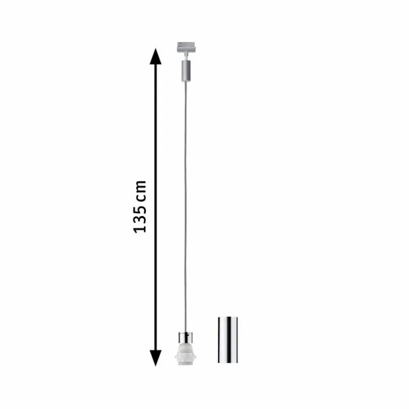 Paulmann Schienensysteme-Pendelleuchte 2Easy Basic Chrom Matt