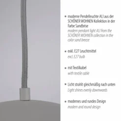 SCHÖNER WOHNEN-Kollektion Pendelleuchten-Pendelleuchte Ali Sand