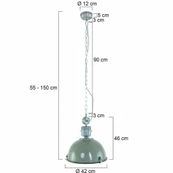 Steinhauer Pendelleuchten-Pendelleuchte Bikkel Grün