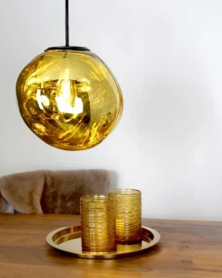 Eco-Light Pendelleuchten-Pendelleuchte Canopus Goldgelb
