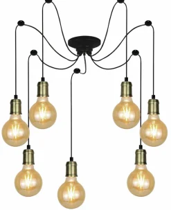 DesignLive Pendelleuchten-Pendelleuchte CARLOS Schwarz