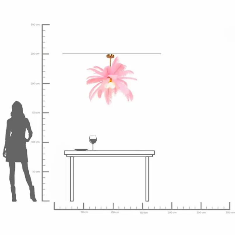 Pendelleuchten|KARE DESIGN Pendelleuchte Feather Palm Pink