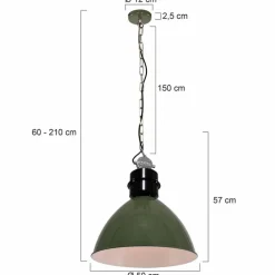 Steinhauer Pendelleuchten-Pendelleuchte Frisk Grün