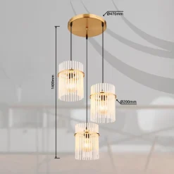 Globo Pendelleuchten-Pendelleuchte Gorley Gold