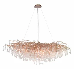 Pendelleuchten|Paul Neuhaus Pendelleuchte Icicle Altmessing