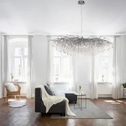 Pendelleuchten|Paul Neuhaus Pendelleuchte Icicle Silber