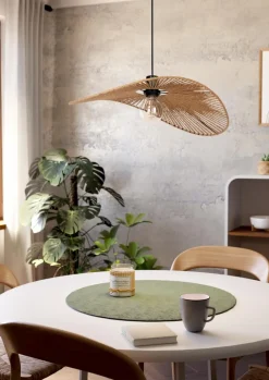 EGLO Pendelleuchten-Pendelleuchte Siruela Natur