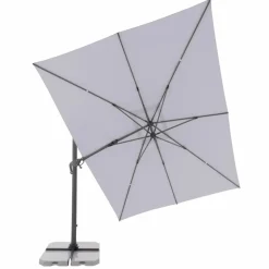 Doppler Sonnenschirme-Pendelschirm Ravenna 300 x 400 cm Hellgrau