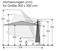 Pendelschirm Rhodos Twist Model 2024<Schneider Schirme Outlet
