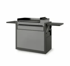 Planchagrills|Gasgrills|Forge Adour Plancha und Planchawagen Premium Gasplanchaset 75 Schwarz / Grau