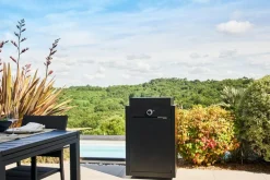 Forge Adour Elektrogrills-Plancha und Wagen Modern Elektroplanchaset 45 Schwarz