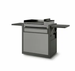 Forge Adour Elektrogrills-Plancha und Wagen Premium Elektroplanchaset 60 Schwarz / Grau