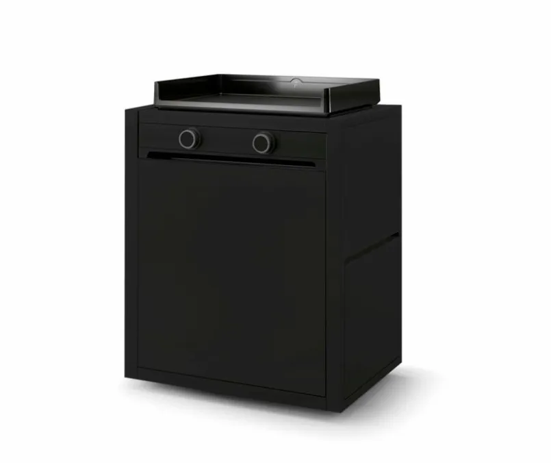Grillzubehör|Forge Adour Plancha Wagen Modern Plancha Wagen 60 Schwarz