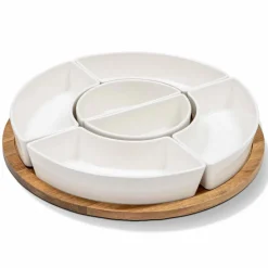 Platten|Servierplatten|ladelle Platte Alto Ø 42,4 cm Braun